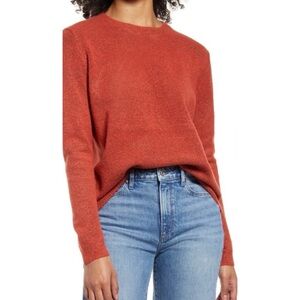 Caslon Heathered Sweater Rust